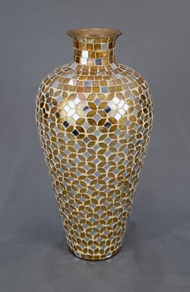 Exquisite Handcrafted Mosaic Flower Vase