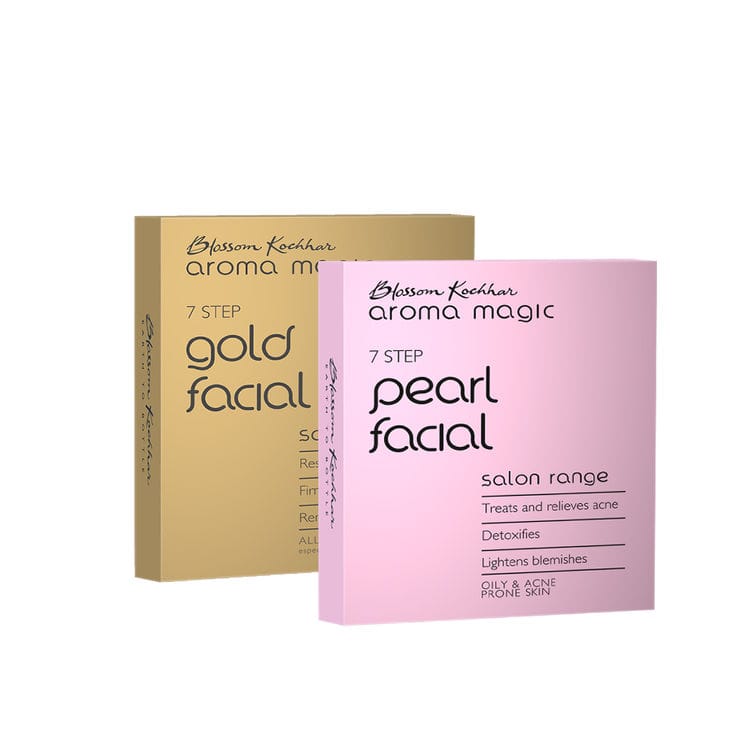 Aroma Magic Pearl & Gold Facial Kit For Single Use Combo (2 Pcs)