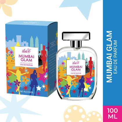 Iba Eau De Parfum – Mumbai Glam, 100 ml, Perfume Spray | Long Lasting Floral & Fruity Fragrance For Women l Skin Friendly Fresh Perfume for Everyday Fragrance | Alcohol-Free