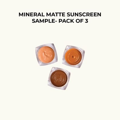 Harkoi Mineral Matte Sunscreen Sample (Pack Of 3) | SPF 35+ | PA++++ | Minimal Whitecast