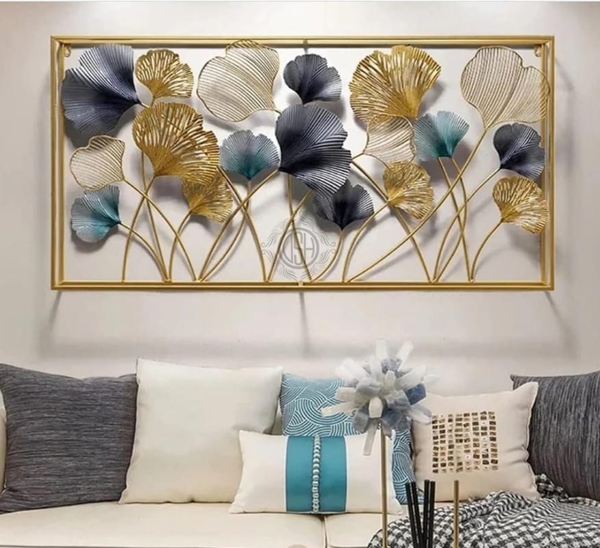 Metal Wall Art Wall Sculptures Hanging Perfect For Home Decorations Living Room Bedroom. (07-DOUBLEframe)