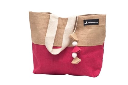 Artizania Waterproof Multipurpose Jute Tote Bag for Women & Men (4.4 L)