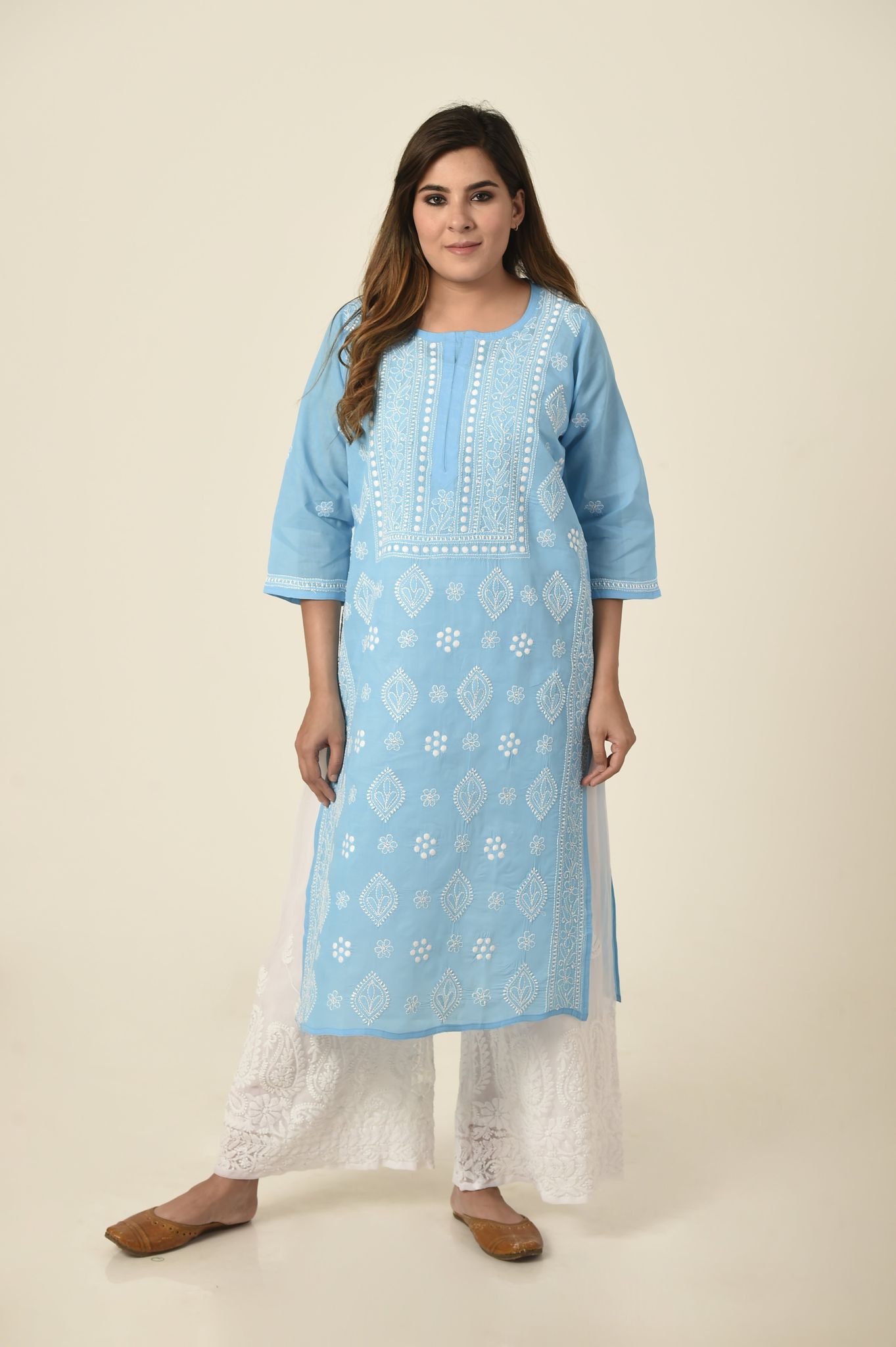 Ladies New Fashion hand Chikankari Kurti