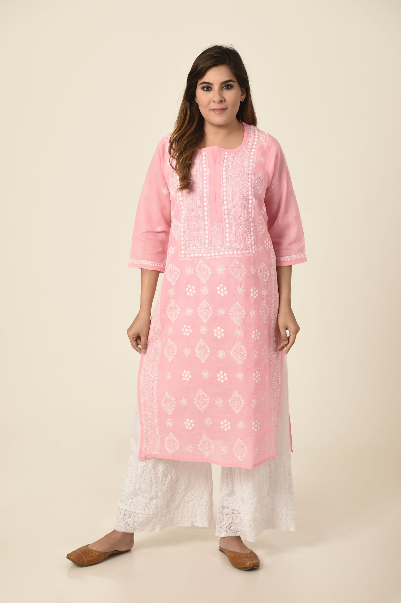 New Fashion  Ladies Hand Chikankari  Kurti