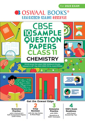 Oswaal CBSE Sample Question Papers Class 11 Chemistry (For 2023 Exam) Oswaal Editorial Board