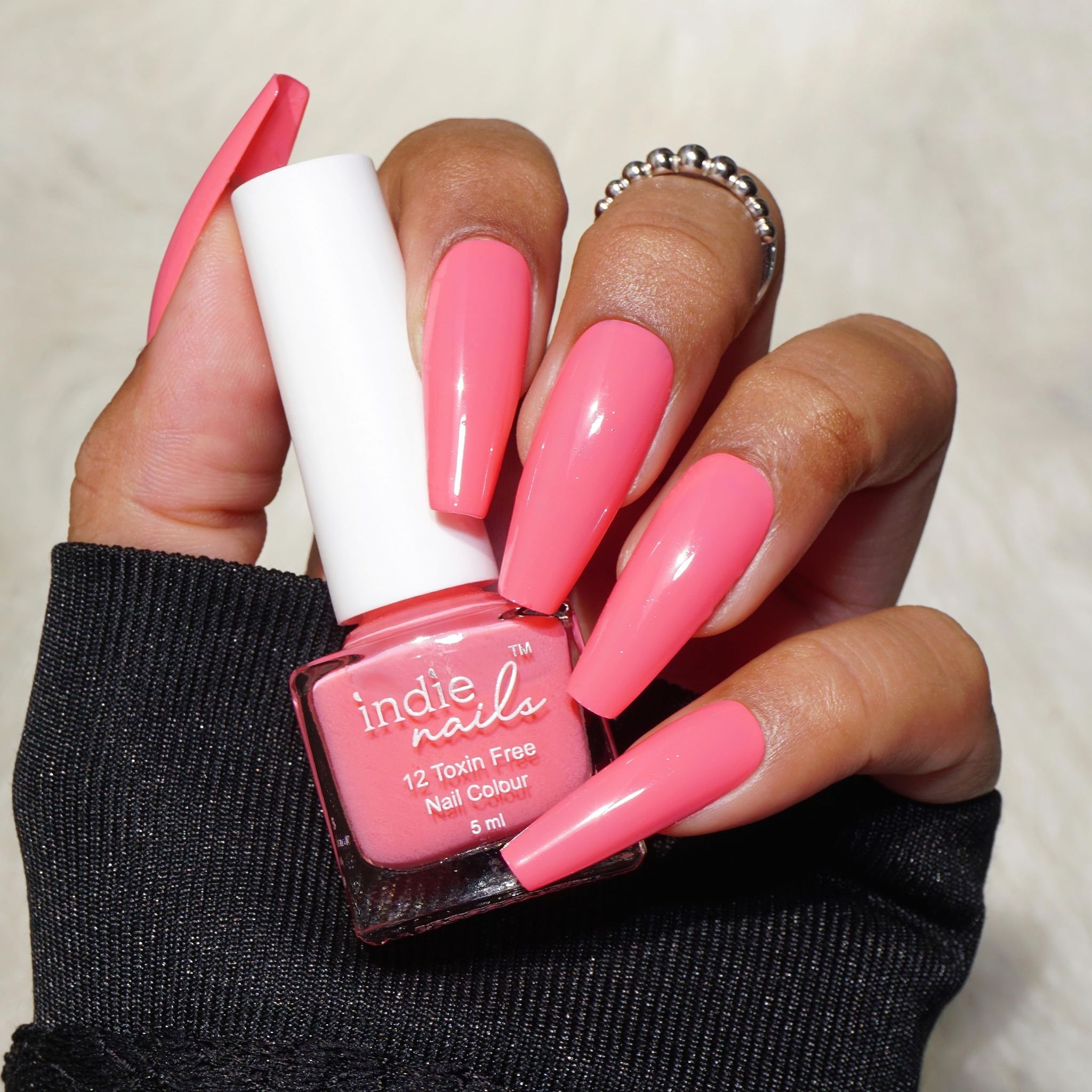 Indie Nails Life In Pink is Free of 12 toxins vegan cruelty-free quick dry  glossy