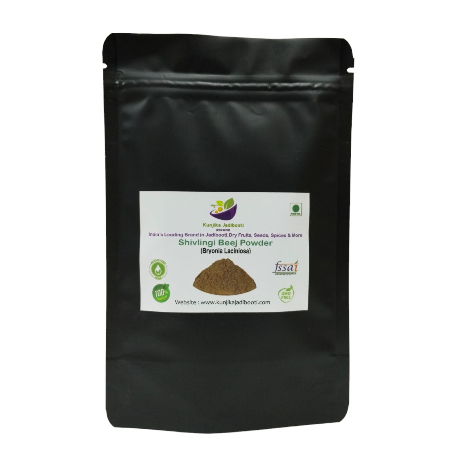 Kunjika Jadibooti Shivlingi Beej Powder | Shivling | Sivalingi Seed | Shivlangi | Shivalinga Bryonopsis Laciniosa Powder- 100 gm