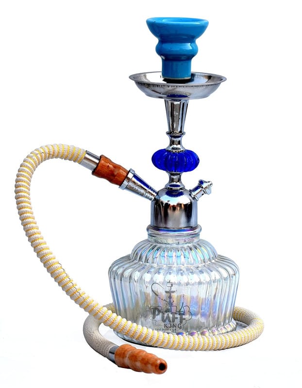 Hookah Pot Set Decorative Stylish Hookah for Flavour Hukkah (PFK-HUK-5019ZD-QT-SILVER-LUSTR)