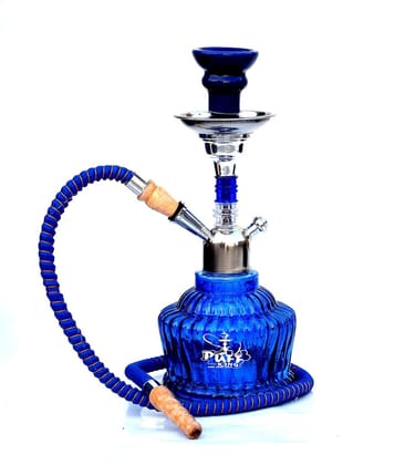 Puff King Hookah Pot Set MATT QT for Flavour Hukka (13 Inches) Blue