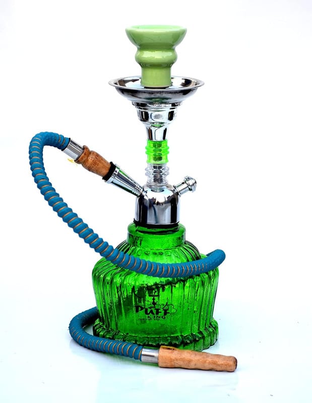 Puff King Hookah Pot Set MATT QT for Flavour Hukka (13 Inches) Green