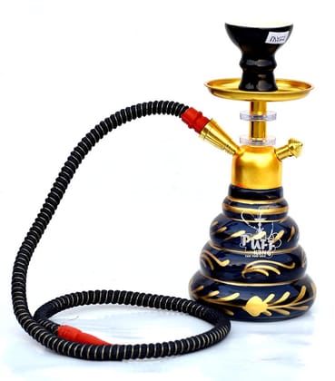 Puff King Hookah Pot Set Designer Decorative Glass Hookah Pot Best for Home Decor Party, Club Gift.(145)