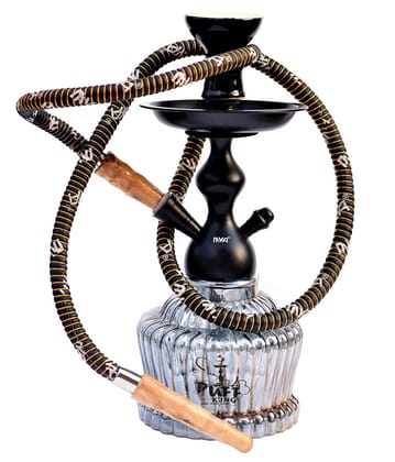 Puff King MYA Hookah Pot Set Black MATT for Flavour Hukka (12 Inches)