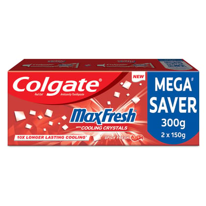 Colgate MaxFresh Toothpaste, Red Gel Anticavity Toothpaste with