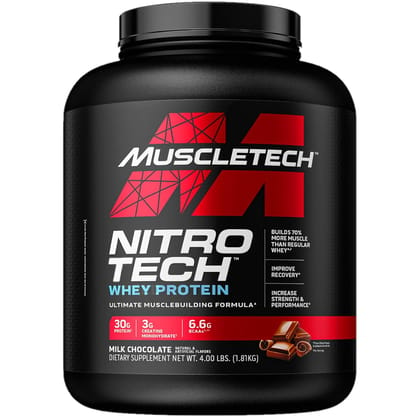 MuscleTech Nitro-Tech Whey Protein - 1.81kg(Milk Chocolate)