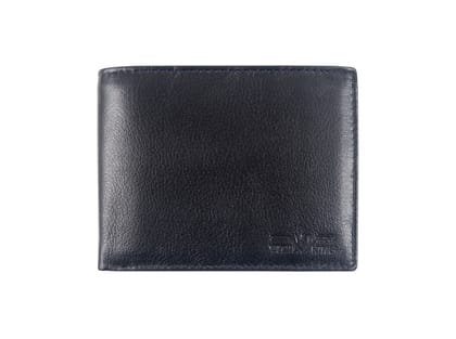 Vital King Men Trendy Black Genuine Leather RFID Wallet  (13 Card Slots)