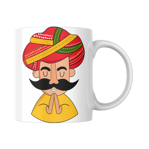 NIRJHARI Printed Mug Rajasthani Art