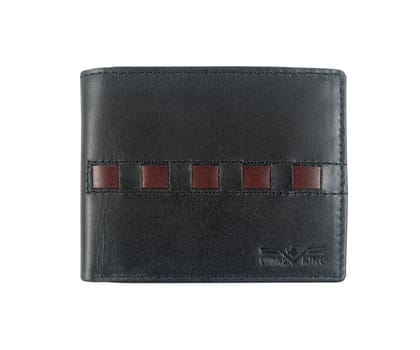 Vital King Men Trendy Black Genuine Leather RFID Wallet  (9 Card Slots)