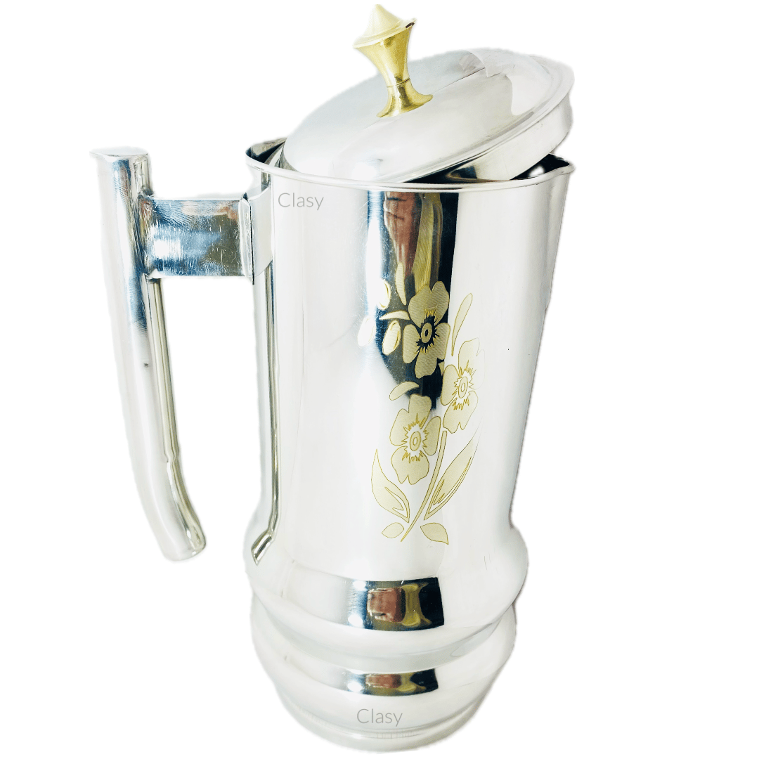 Fancy Stainless Steel Laser Printed Jug 2 Ltr / 500G