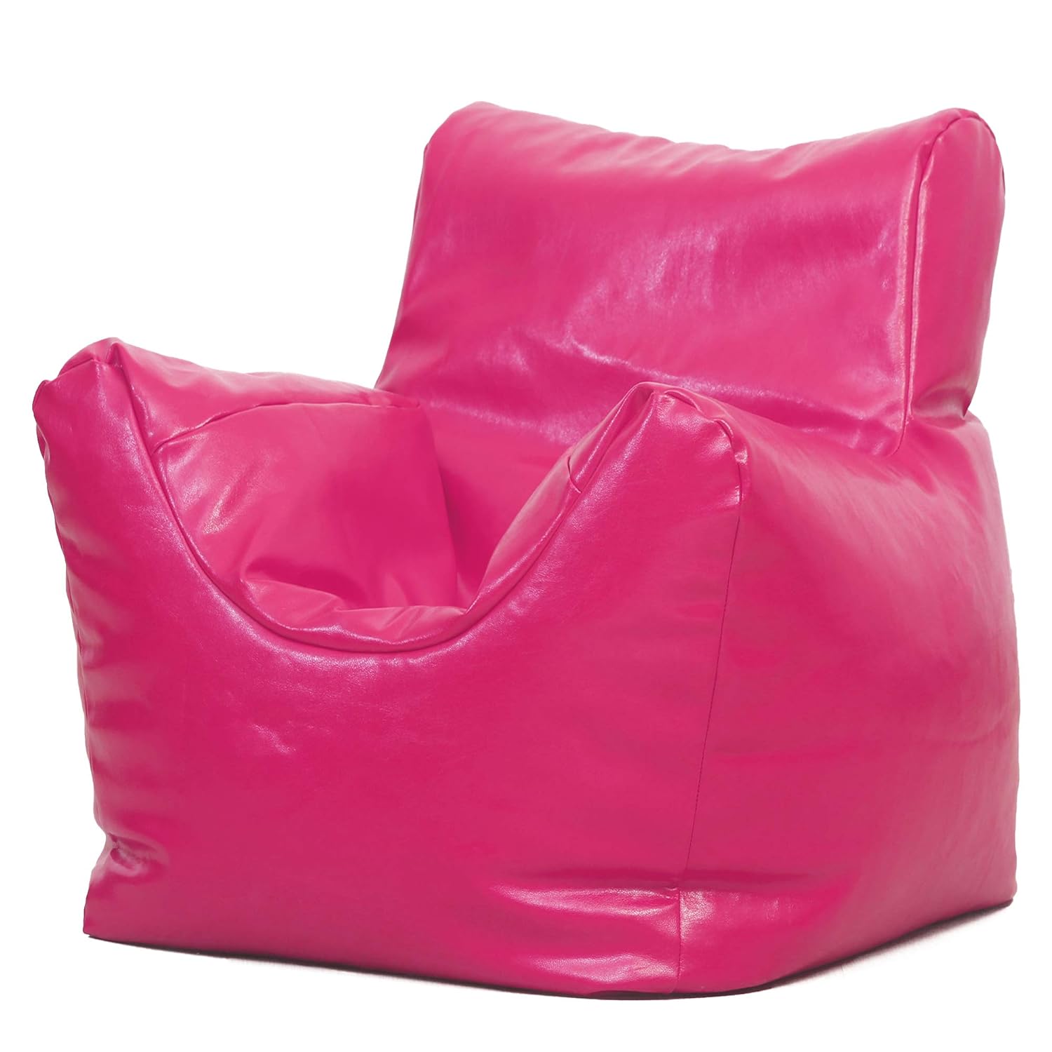 Ink Craft Princess Pink Velvet Kids' Bean Bag Chair Cover - Soft and Luxurious Material, Perfect for Playtime and Relaxation (Beans Not Included)