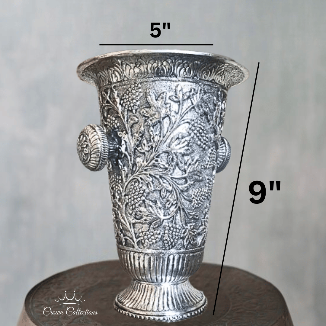 FLOWER VASE-Silver polished