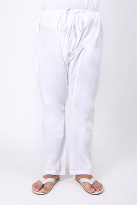 Men's New White Colour Cotton Payjama