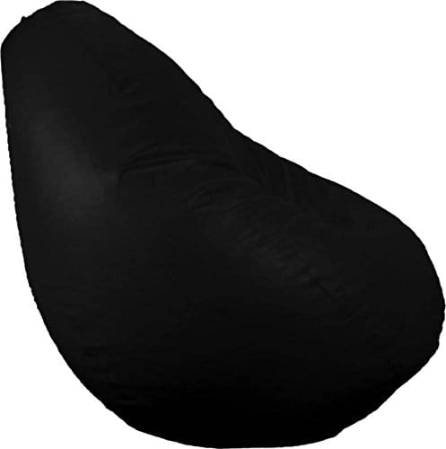 Ink Craft Exclusive Offer: XL Black Faux Leather Bean Bag Cover Combo - Beans Not Included! Buy One, Get One Free - Elevate Your Comfort and Style