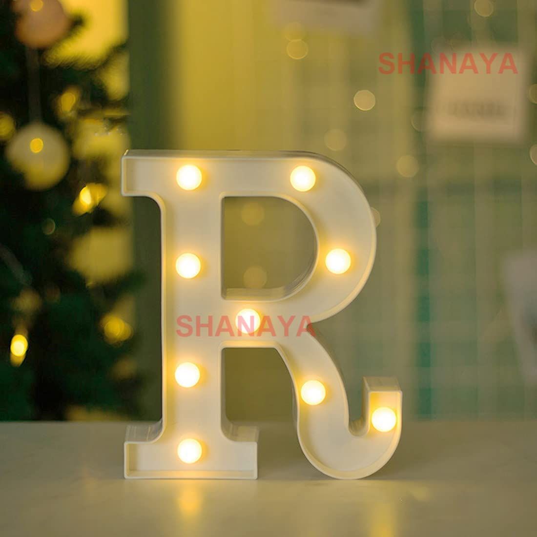 Shanaya Alphabet LED Letter Lights Number Light Decorative Birthday Wedding  Party Home Decor Light Up Plastic