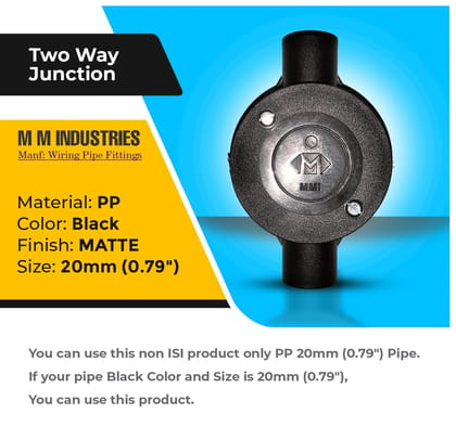 Two way Junction PP Connector