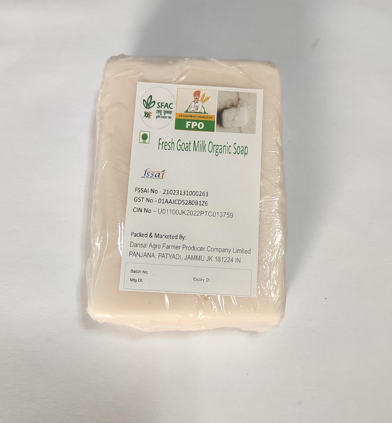 Fresh Goat Milk Organic Soap