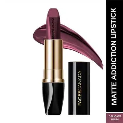 Faces Canada Matte Addiction Lipstick 09 Delicat Plum (3.5 G )