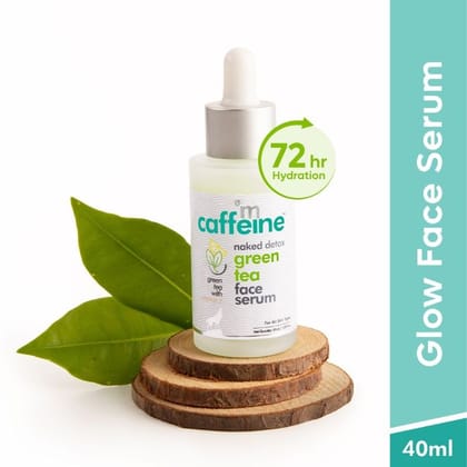 MCaffeine Vitamin C Green Tea Hydrating Face Serum for Glowing Skin - Reduces Dark Spots (40ml)