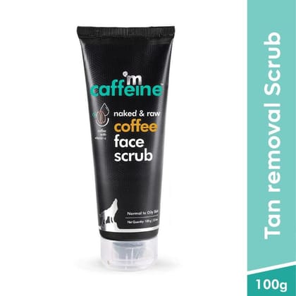 MCaffeine D-Tan Exfoliating Coffee Face Scrub With Walnut & Vitamin E for Fresh & Glowing Skin (100gm)