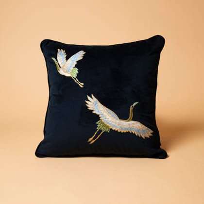 Chann Studio -  Grus Navy Velvet Cushion Covers