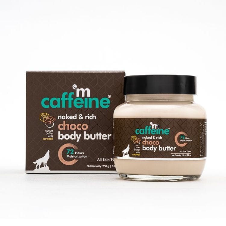 MCaffeine Choco & Shea Body Butter - 72Hrs Moisturization & Stretch Marks Reduction (250g)