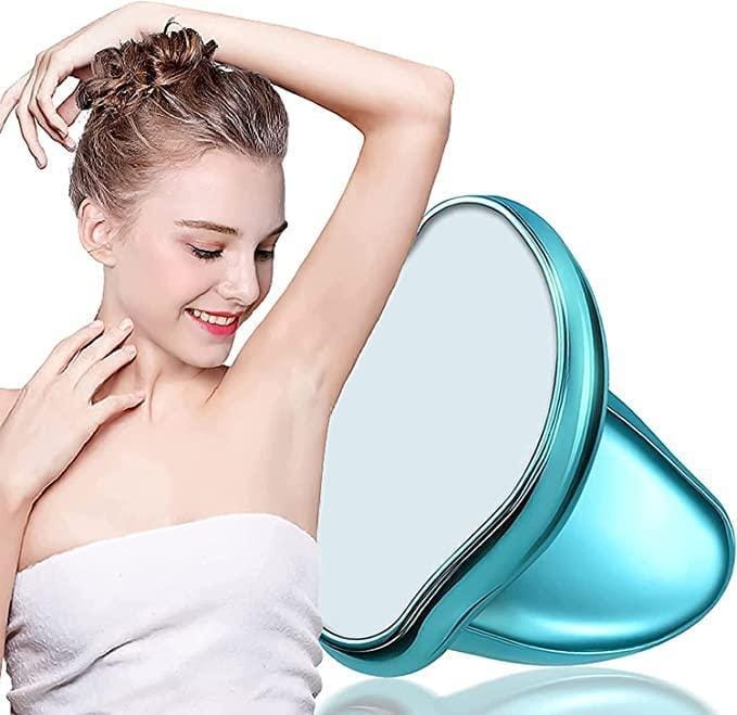 Crystal Hair Eraser Stone, Painless Magic Crystal Hair Remover for Women Men Exfoliator Tool for Arms Legs Back Bikini