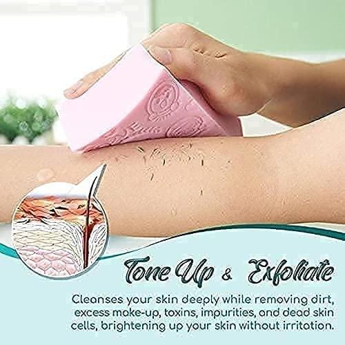 Ultra Soft Exfoliating Bath Sponge/ Asian/ Japanese Spa Cellulite Massager/ Dead Skin Remover Sponge For Body (Pack of 1)