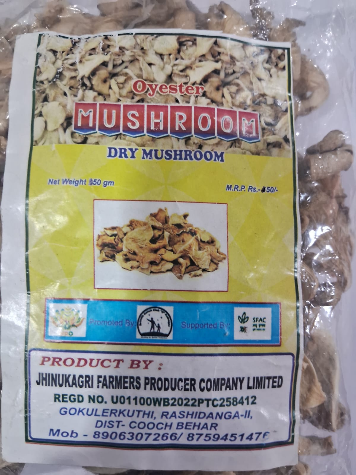 Dried Oyster Mushroom pack of 3