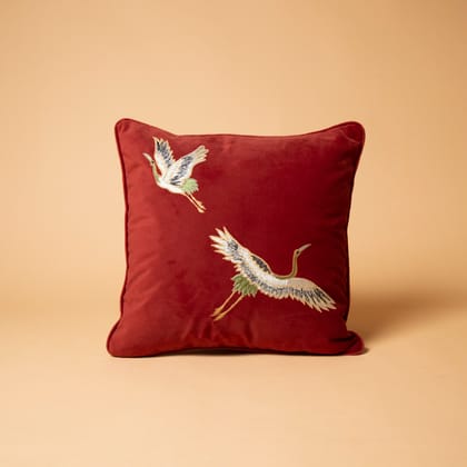 Chann Studio -  Grus Teracotta  Velvet Cushion Covers