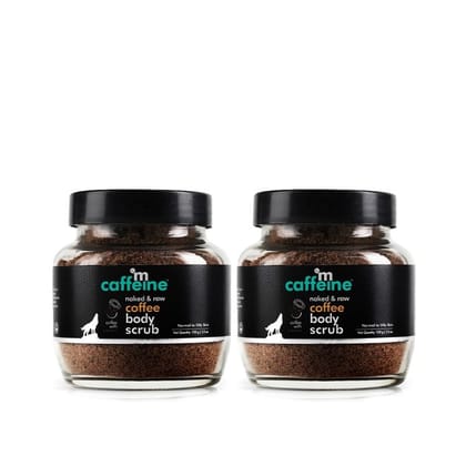 MCaffeine D-Tan Exfoliating Coffee Body Scrub for Soft-Smooth Skin (Pack of 2) (200g)