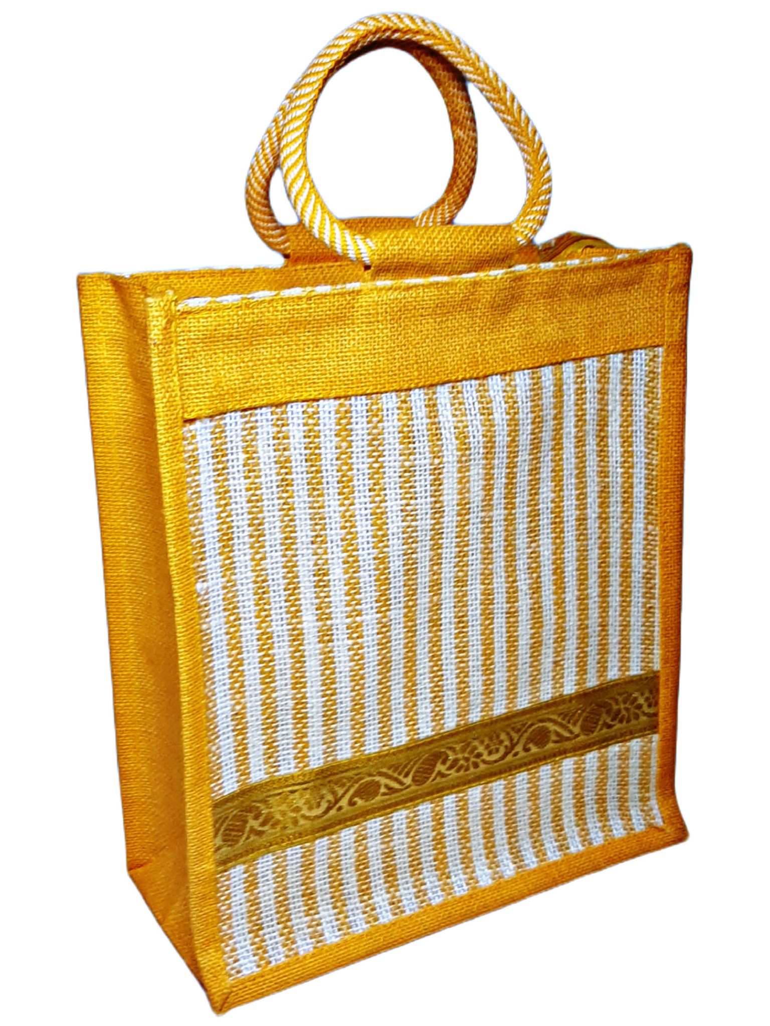 SS Eco-Life Premium white Jute Nature/ Eco Friendly Regular Shopper Bag for Shopping for Men and Women.