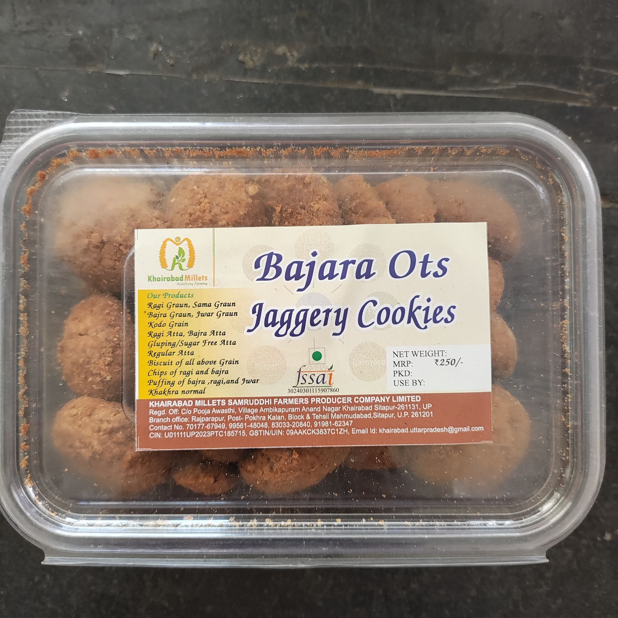 Bajra ots Jaggery cookies.