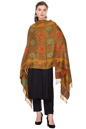 KTI Acrylic/Viscose Stoles for women with a Wool Blend for Winter, measuring 28 x 80 inches Made In India.