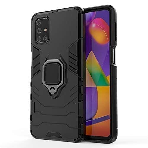 Samsung Galaxy M31s Back Cover Armor with Ring Holder