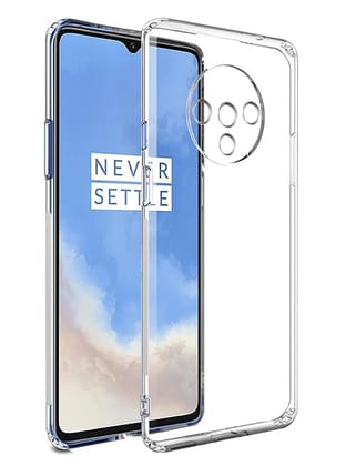 OnePlus 7T Back Cover Case Camera Protection Transparent