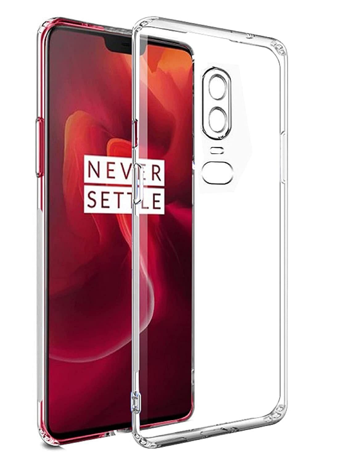 OnePlus 6 Back Cover Case Camera Protection Transparent