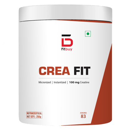 Fitbuy CreaFit - Creatine Monohydrate 100g (Unflavoured) Micronized, Instantized, Tested for Purity, Rapid Absorption, Enhanced Muscle Strength, Muscle Power, Boost Performance, Fuels Muscles, Intense Energy, Support Muscle Mass, 33 Serving