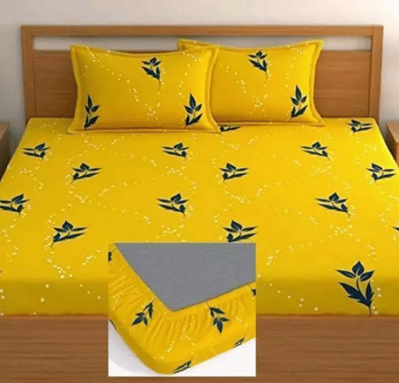 The Forever Fitted (Elastic) Double Bedsheet with 2 Pillow Covers