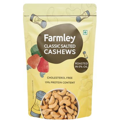 Farmley Classic Salted Roasted Cashews 160g