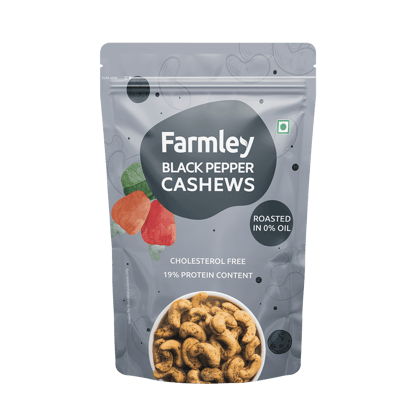 Farmley Roasted & Flavored Black Pepper Cashew 160g