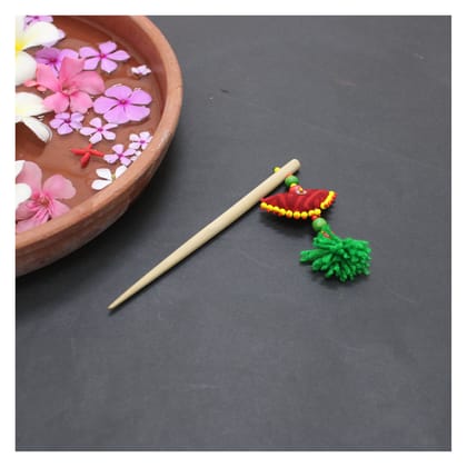 Garvi Gurjari Handcrafted Wooden Hair Juda Pin / Hair Stick